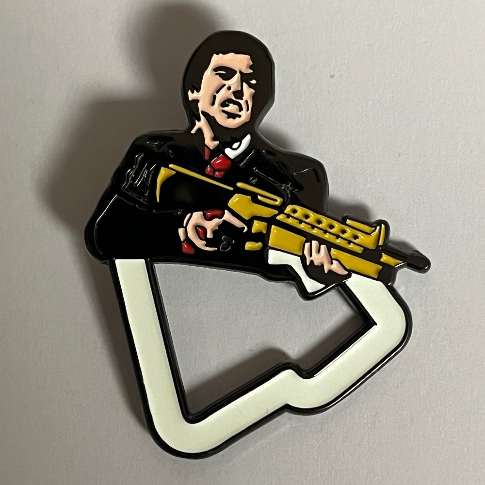 Scarface Tony Montana New Era Frame Hat Pin Glow In The Dark Bag Fitted Hats - Picture 3 of 10